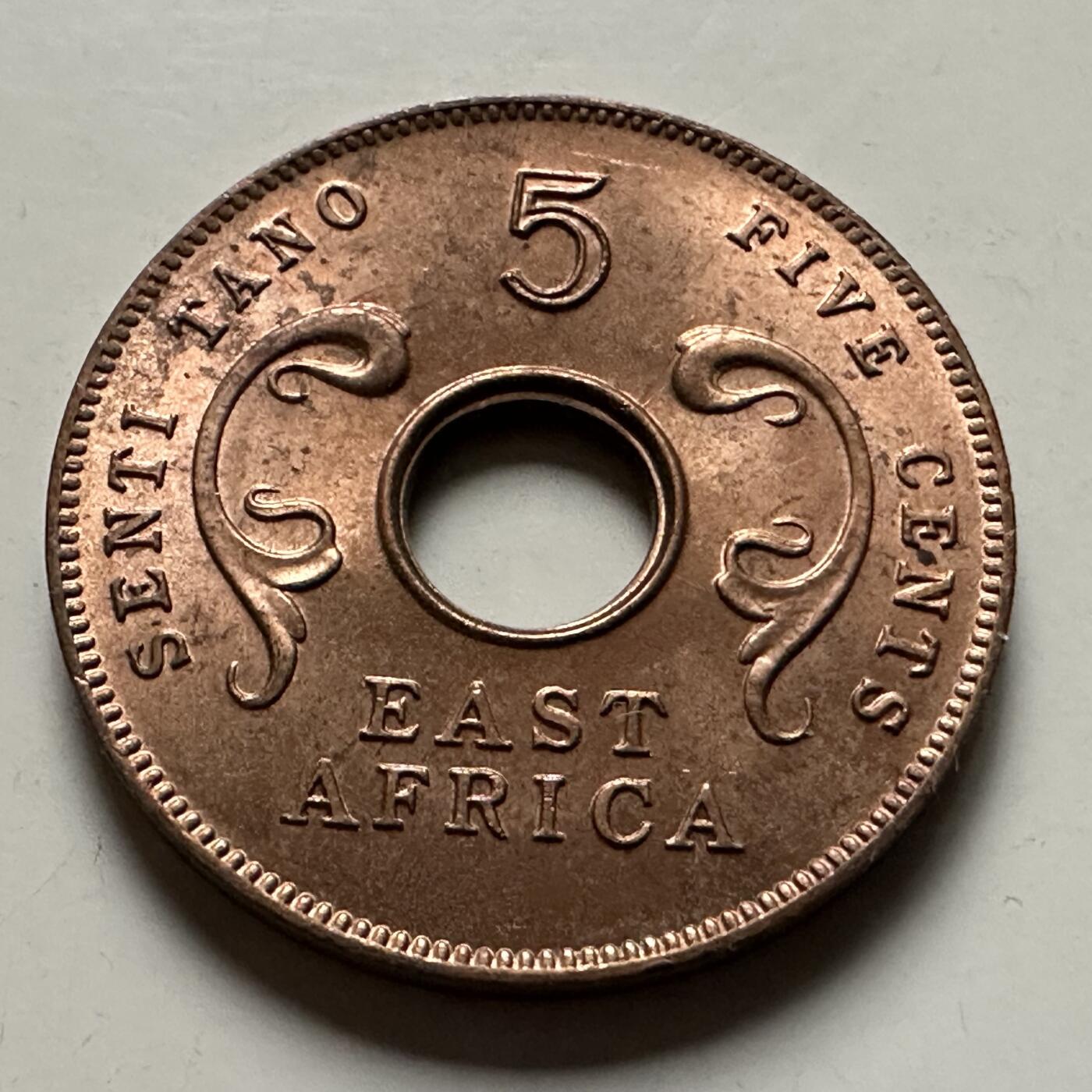 🌹外币初藏🌹🐯2026年第22场  每周二四六晚8️⃣点 接代拍 英属东非1964年五分