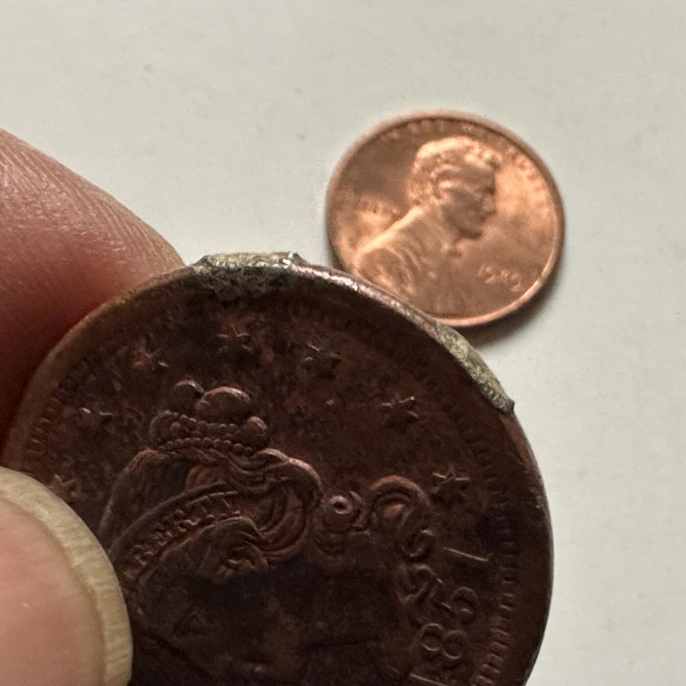 🌹外币初藏🌹🐯2026年第22场  每周二四六晚8️⃣点 接代拍 美国1851年自由女神一美分 好品相 不做饰品这品相肯定保存不到现在