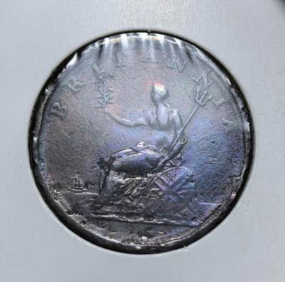 外国优质老铜币银币，正月十二晚九点倒数截拍，满百包邮可寄存，持续收拍 - 英国乔治三世1806 年半便士铜币直径28.5mm，10克，正面为国王头像，背面是手持三叉戟的不列颠尼亚坐像，见证了大英帝国鼎盛时期的币制与殖民扩张时代。