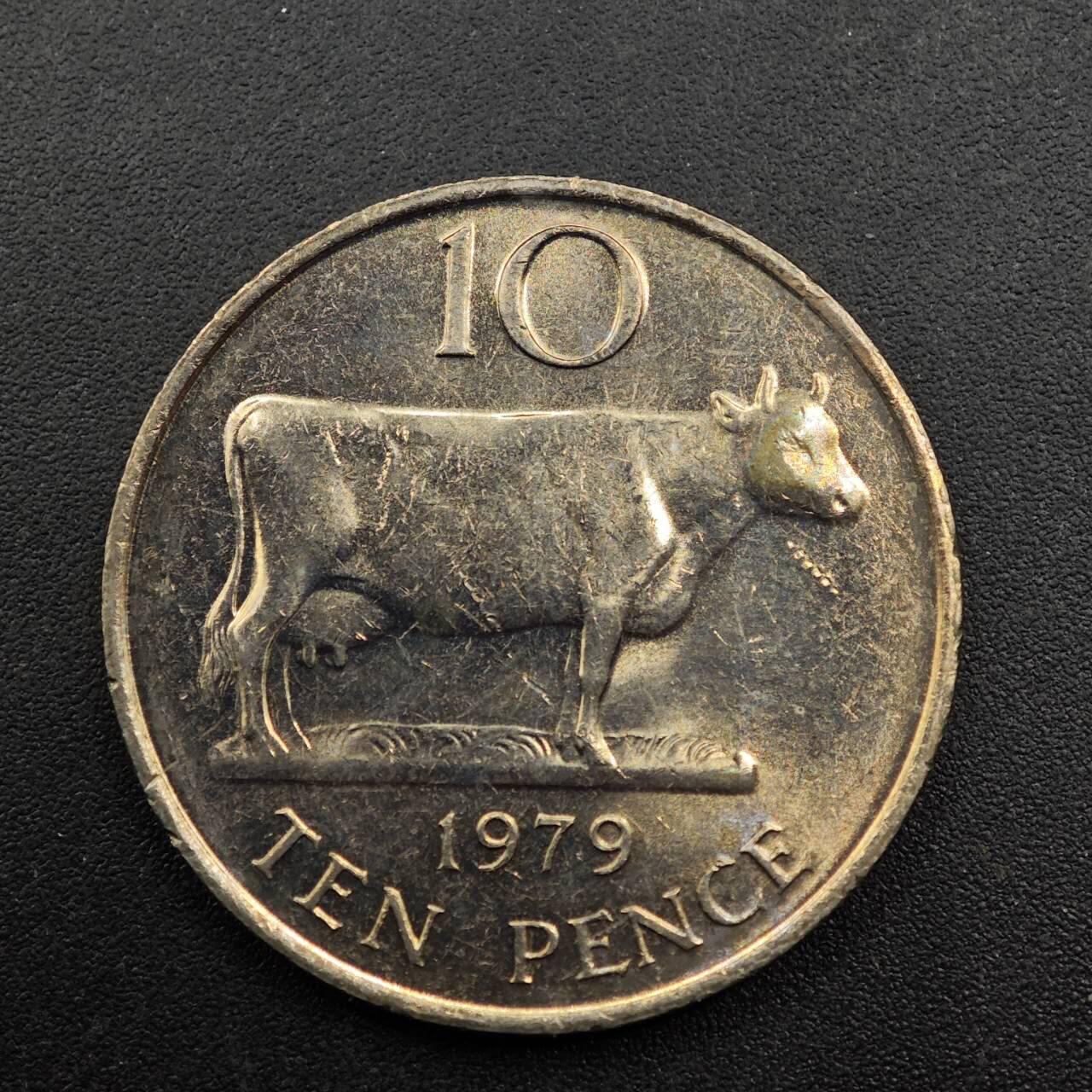 【淘币小摊】实时拍第八百七十一拍   散币银币场    每周一统一发货 根西岛1979年10便士镍币