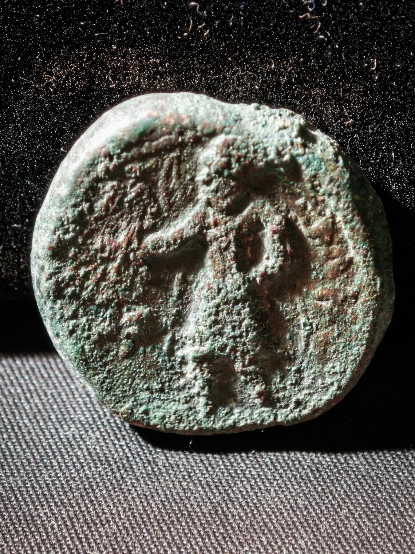 118期新疆红钱粟特钱币丝路钱币专场 C贵霜王朝铜币