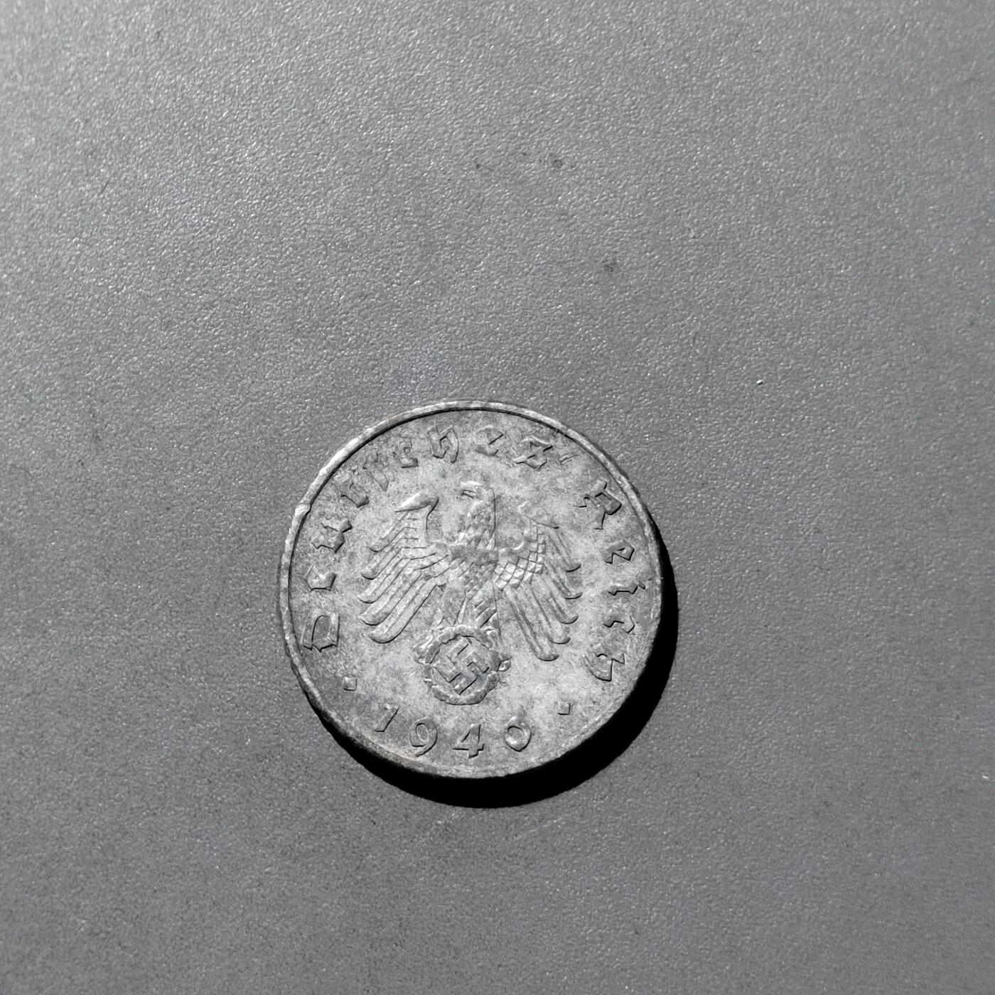 PCAI钱币  27-764  古钱外币钱币小专场 1940年五分