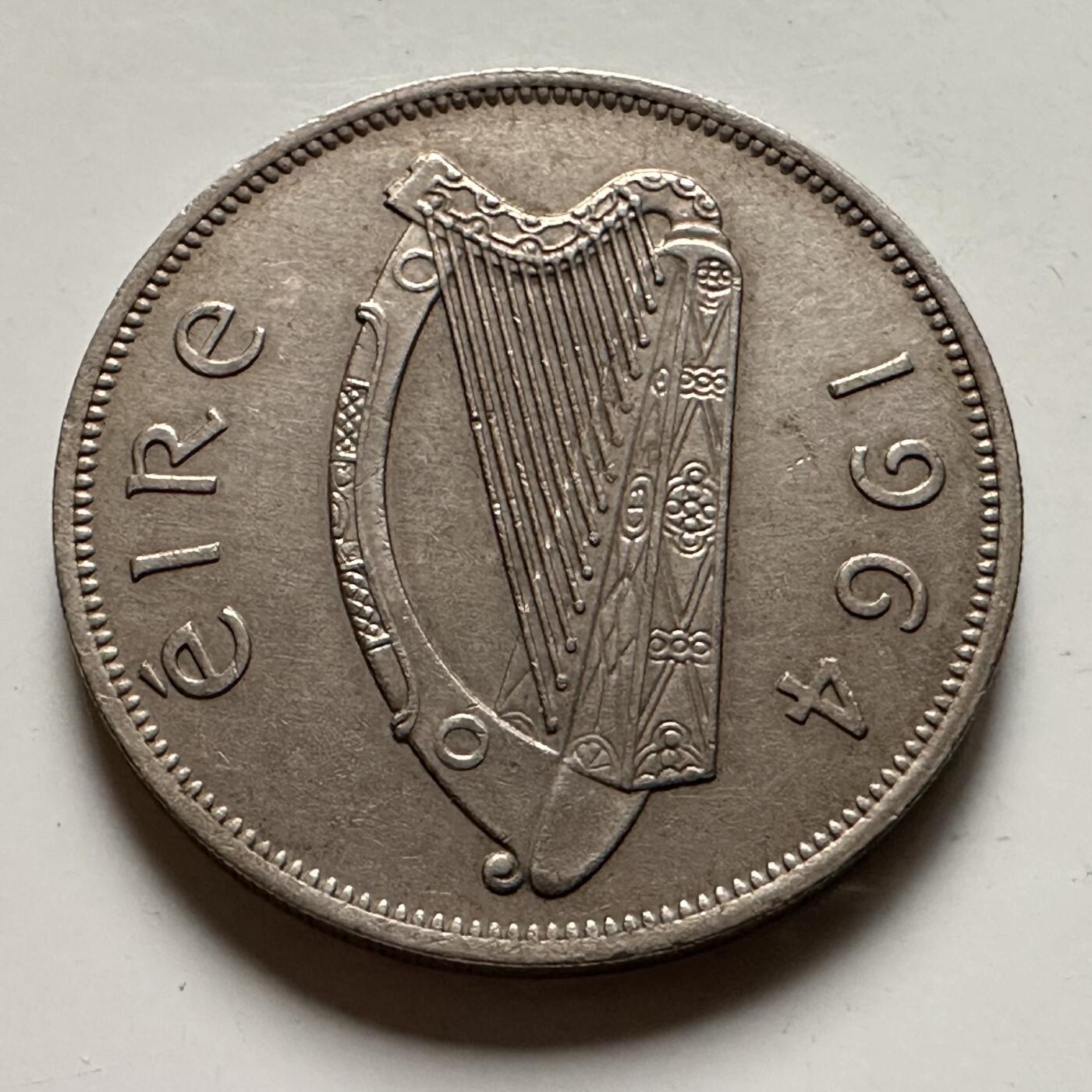 🌹外币初藏🌹🐯2026年第22场  每周二四六晚8️⃣点 接代拍 爱尔兰1964年半克郎 1/2克朗