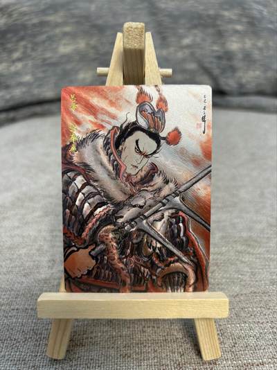 喜灰玩卡拍卖第五期，接拍品0佣金，欢迎送拍，释放现金流，让自己有资金可以购买更多喜欢的卡牌，让别的卡友能淘到更多心仪的卡牌 - 卡德曼 不二猿老师绘限编100/388编 特卡吕布