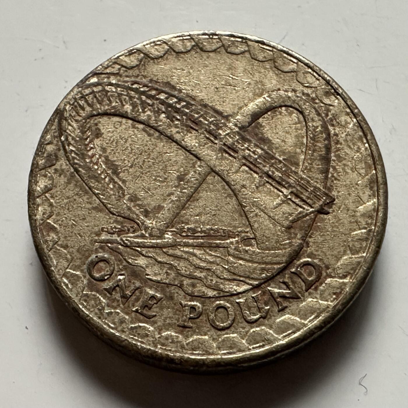 🌹外币初藏🌹🐯2026年第22场  每周二四六晚8️⃣点 接代拍 英国2007年英格兰盖茨黑德千禧桥1英镑