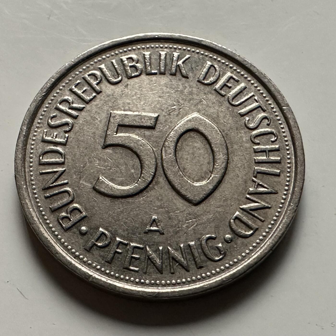 🌹外币初藏🌹🐯2026年第22场  每周二四六晚8️⃣点 接代拍 德国1990年50芬尼