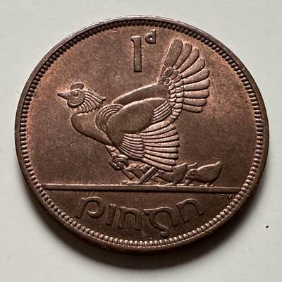 🌹外币初藏🌹🐯2026年第22场  每周二四六晚8️⃣点 接代拍 - 爱尔兰1966年一便士 b