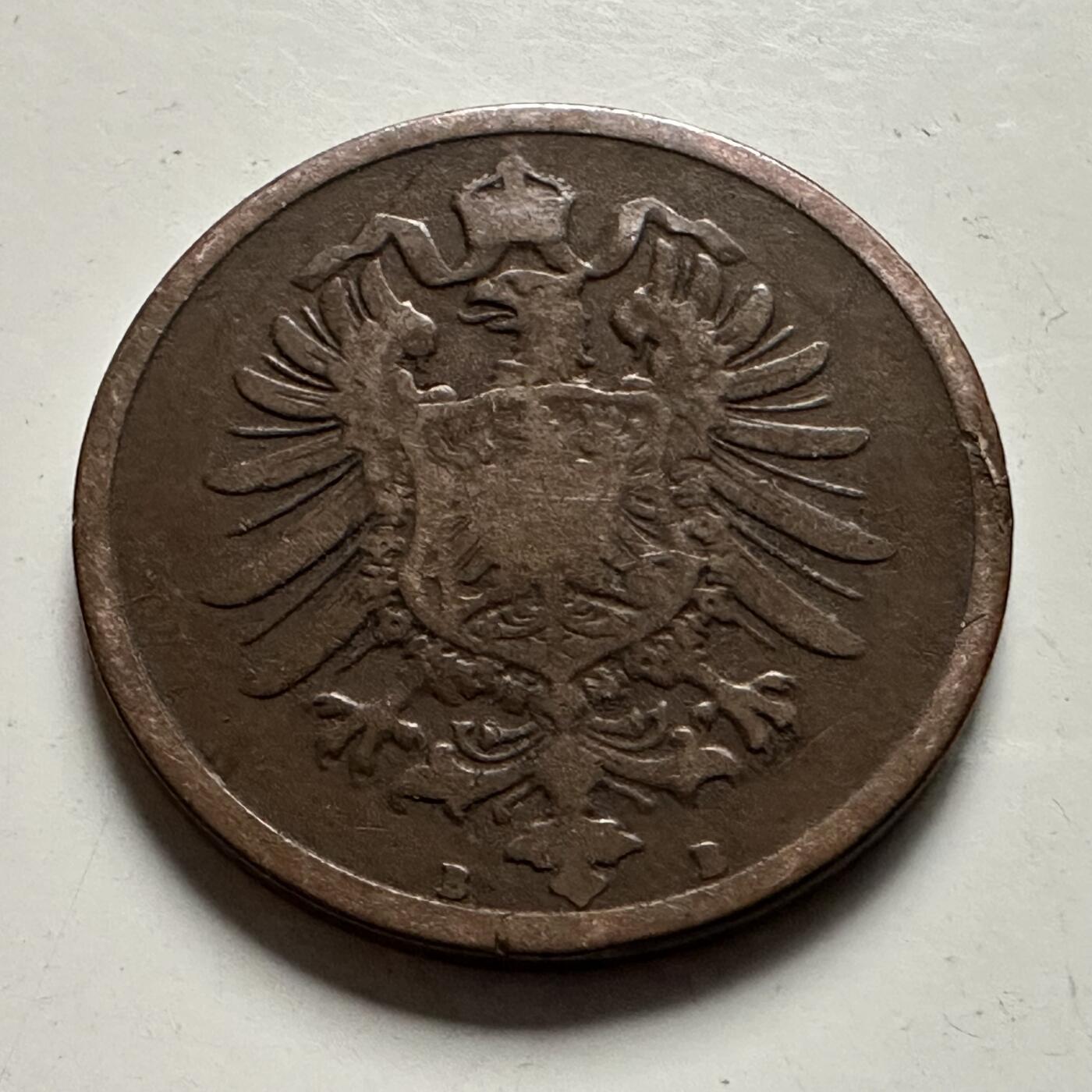 🌹外币初藏🌹🐯2026年第22场  每周二四六晚8️⃣点 接代拍 德国1875年2芬尼 短翅