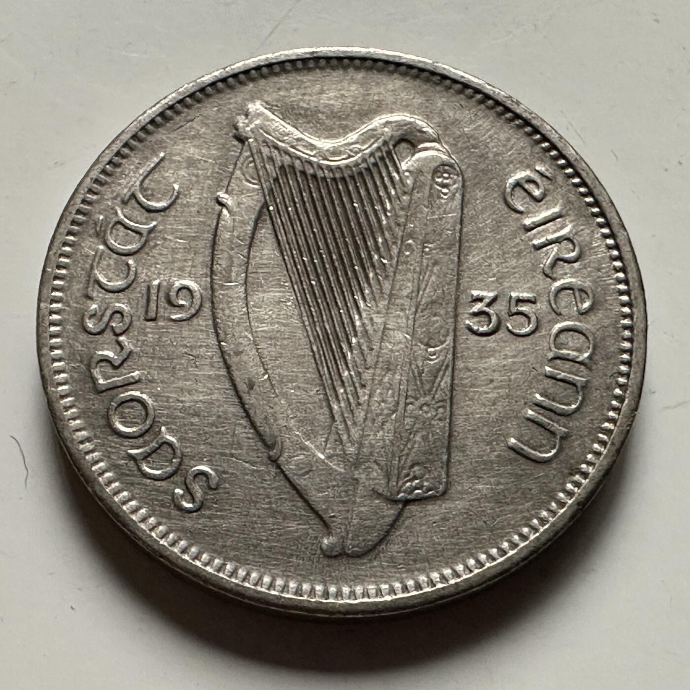 🌹外币初藏🌹🐯2026年第22场  每周二四六晚8️⃣点 接代拍 爱尔兰1935年六便士