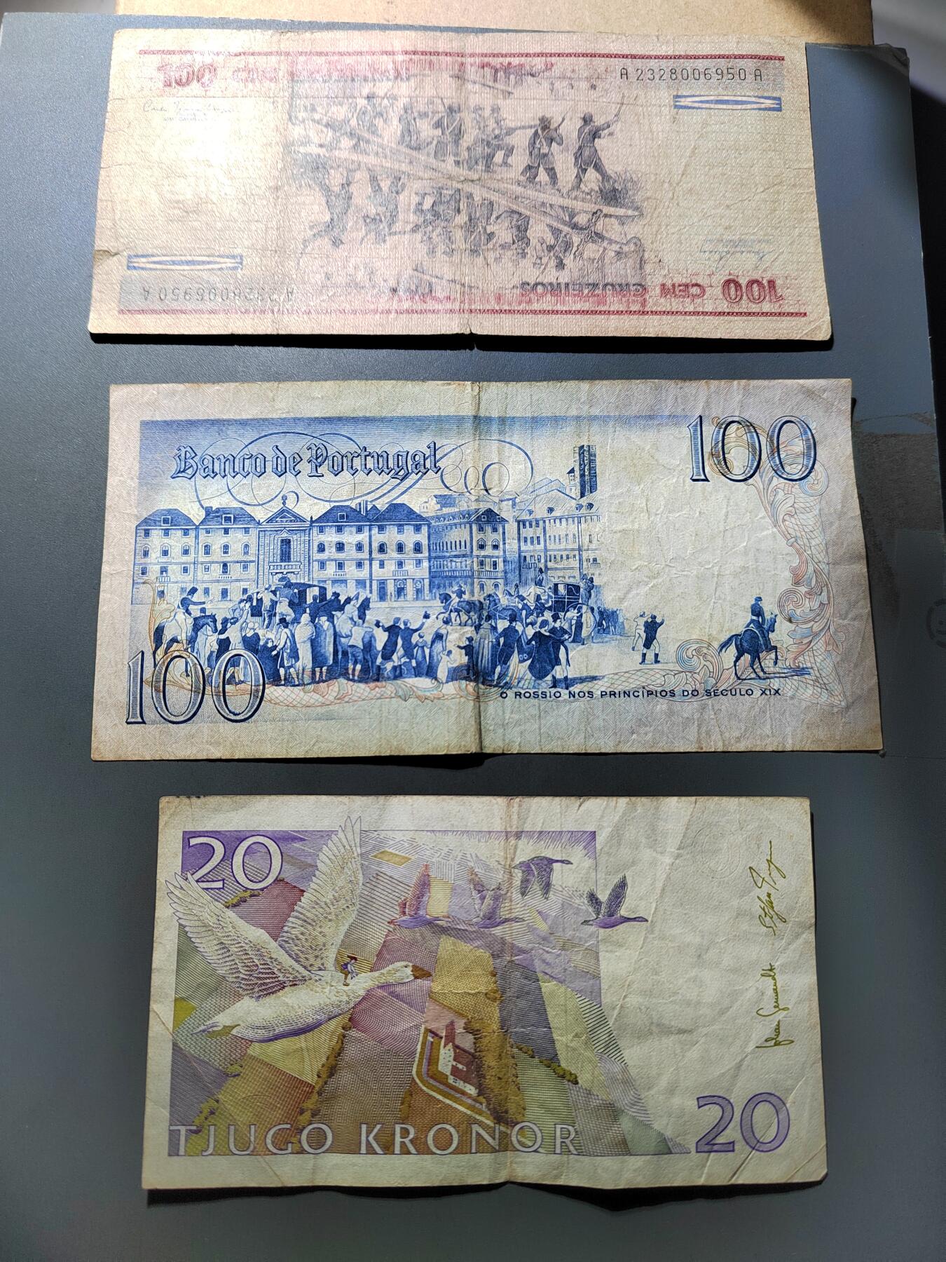 PCAI钱币  27-763  纸币钱币小专场 外币三张