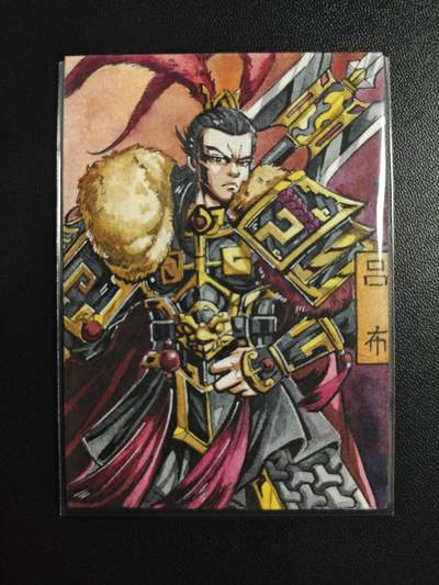 天玑星卡拍第174期《3.2周一截拍》持续收拍收评中 满赠卡需备注 【手绘卡】Rubick 吕布 貂蝉 手绘卡 两张