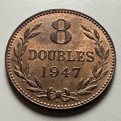 🌹外币初藏🌹🐯2026年第22场  每周二四六晚8️⃣点 接代拍 - 根西岛1947年8道布