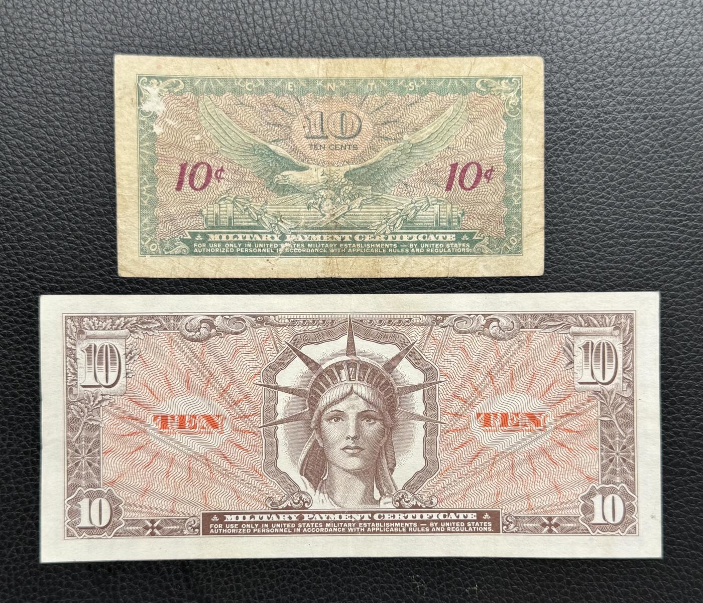 桂P钱币文化工作室拍卖第四十七期 美军越战军票两张