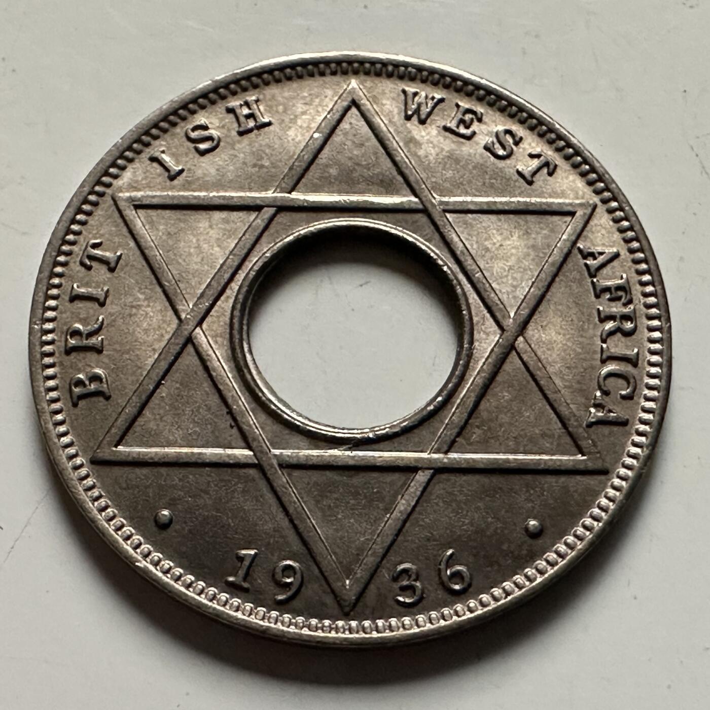 🌹外币初藏🌹🐯2026年第22场  每周二四六晚8️⃣点 接代拍 英属西非1936年爱八 1/10便士