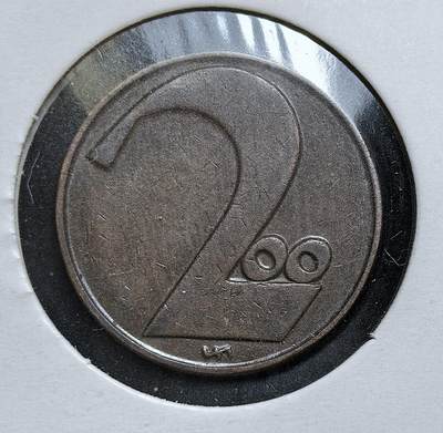 外国优质老铜币银币，正月十二晚九点倒数截拍，满百包邮可寄存，持续收拍 - 奥地利1924年200克朗。正面为大面值数字，背面是奥地利国徽图案。该币发行于奥地利第一共和国时期，是当时奥地利货币体系中的常用辅币，用于日常小额交易。