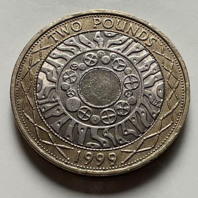 🌹外币初藏🌹🐯2026年第22场  每周二四六晚8️⃣点 接代拍 - 英国1999年2英镑