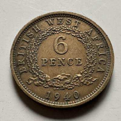 🌹外币初藏🌹🐯2026年第22场  每周二四六晚8️⃣点 接代拍 - 英属西非1940年6便士