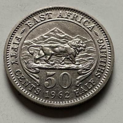 🌹外币初藏🌹🐯2026年第22场  每周二四六晚8️⃣点 接代拍 - 英属东非1962年50分