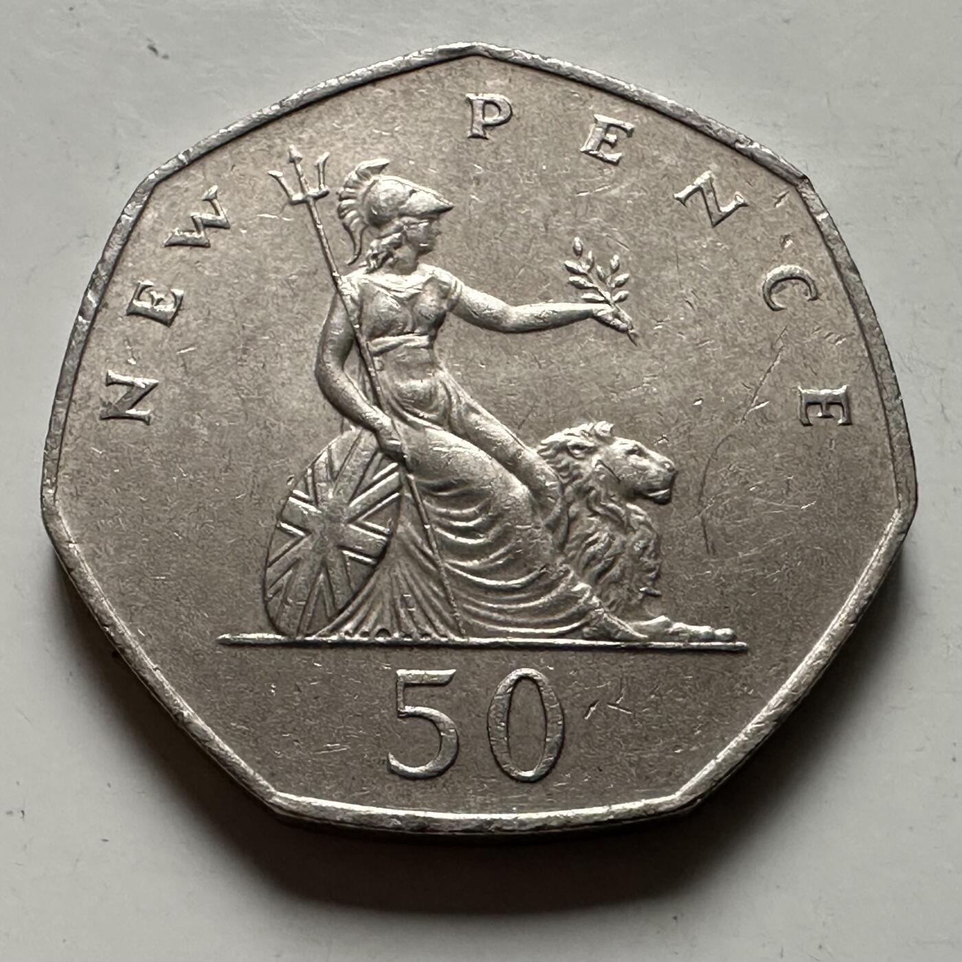 🌹外币初藏🌹🐯2026年第22场  每周二四六晚8️⃣点 接代拍 英国1979年50便士 a