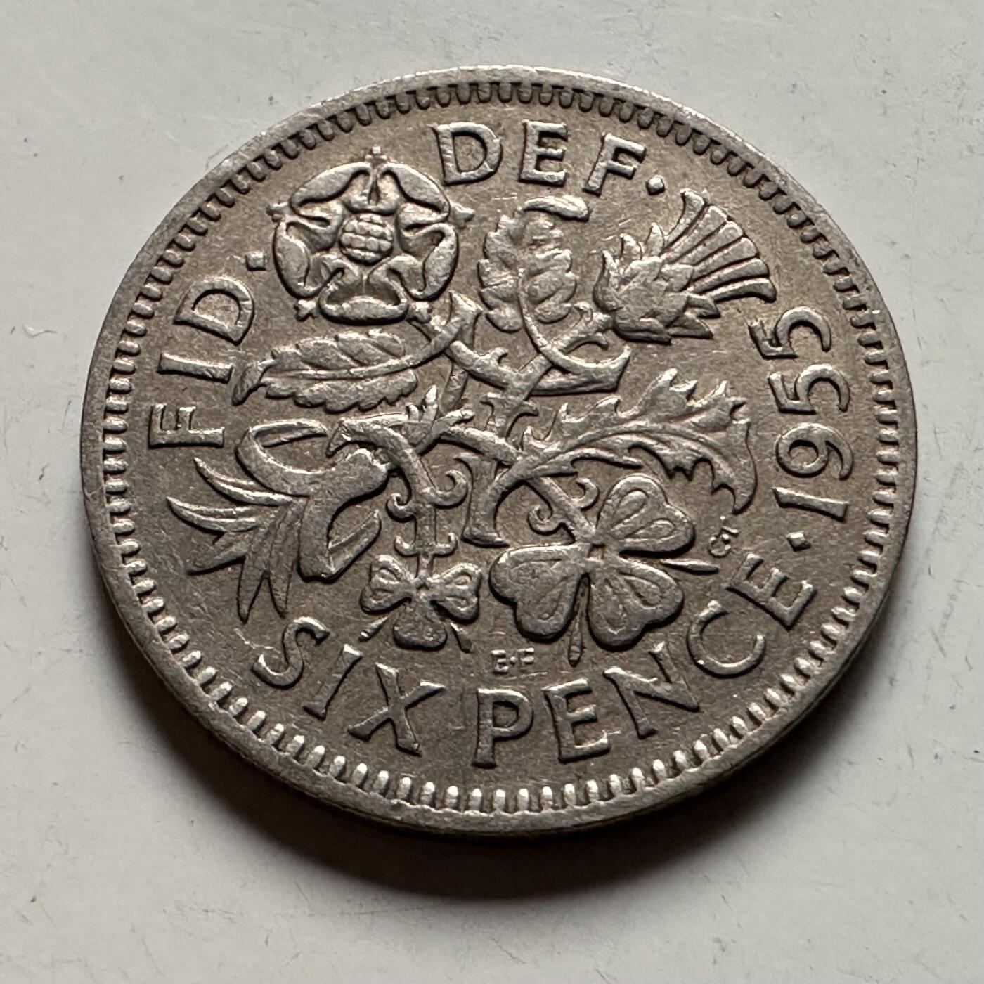 🌹外币初藏🌹🐯2026年第22场  每周二四六晚8️⃣点 接代拍 英国1955年六便士