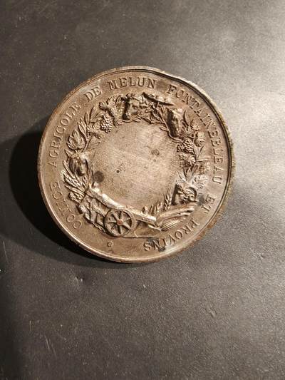 老王徽章第185期 - 法国农业协会单面大铜章    直径50mm   重量56.4g