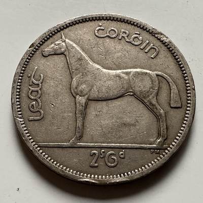 🌹外币初藏🌹🐯2026年第22场  每周二四六晚8️⃣点 接代拍 - 爱尔兰1962年半克郎 1/2克朗