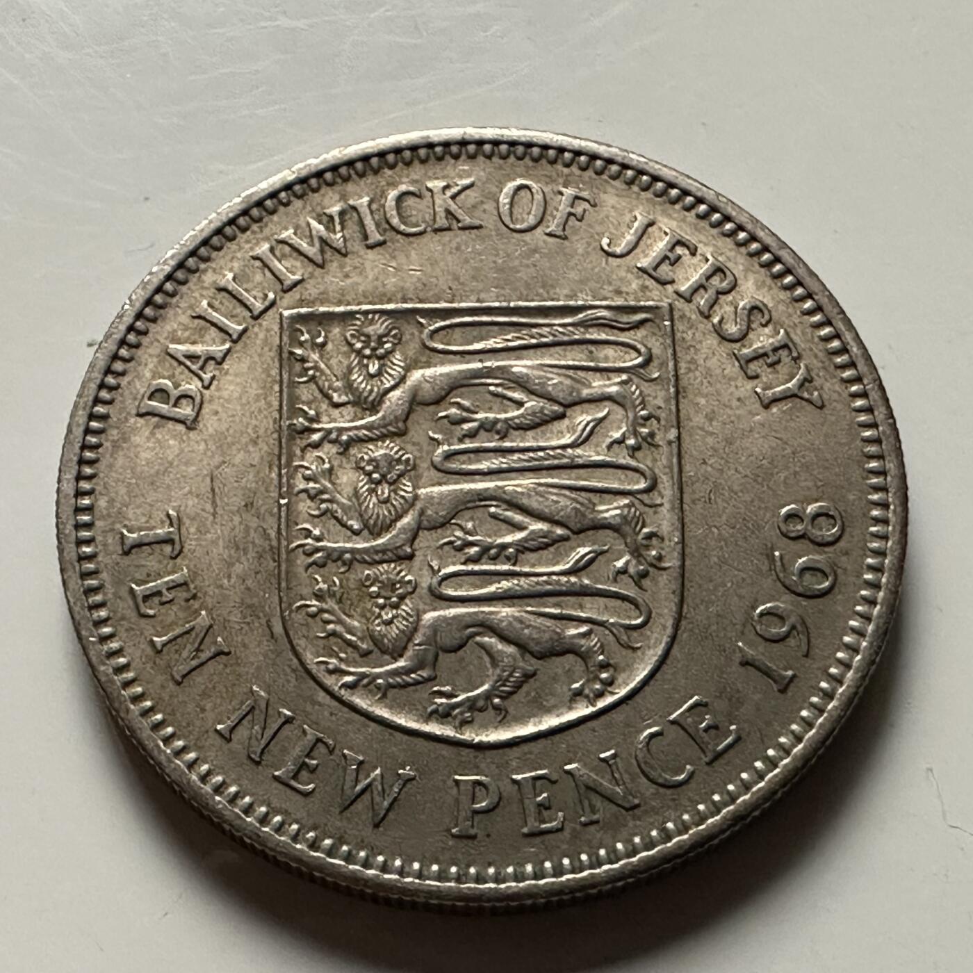 🌹外币初藏🌹🐯2026年第22场  每周二四六晚8️⃣点 接代拍 泽西岛1968年10便士