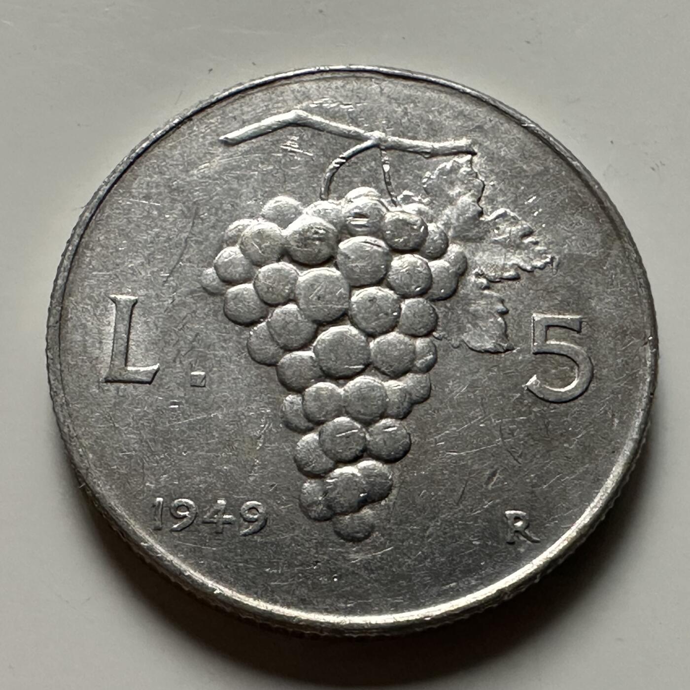 🌹外币初藏🌹🐯2026年第22场  每周二四六晚8️⃣点 接代拍 意大利1949年5里拉