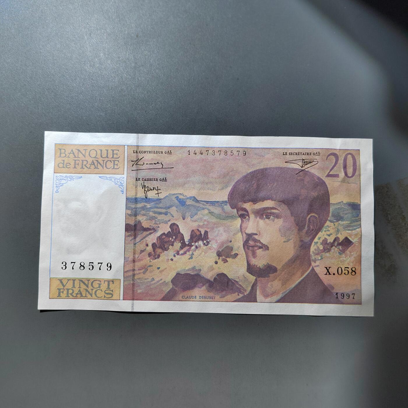 PCAI钱币  27-763  纸币钱币小专场 法国贰拾