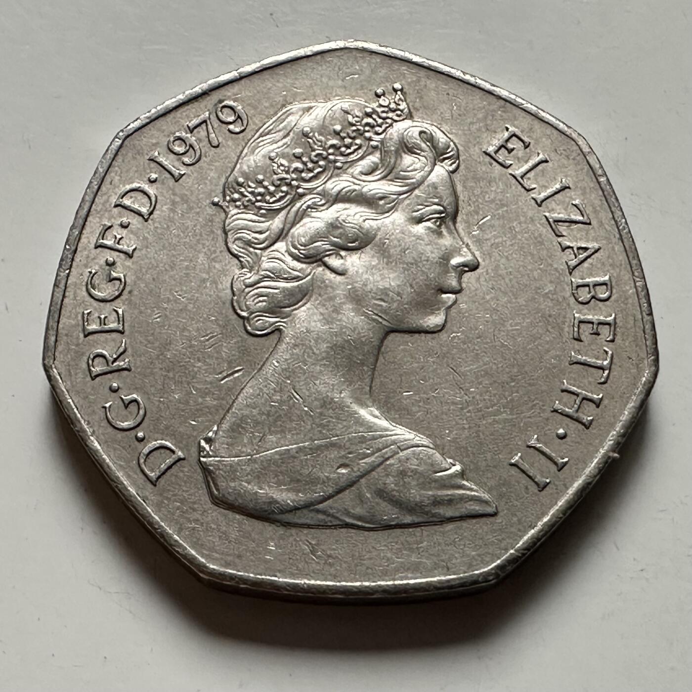 🌹外币初藏🌹🐯2026年第22场  每周二四六晚8️⃣点 接代拍 英国1979年50便士 a