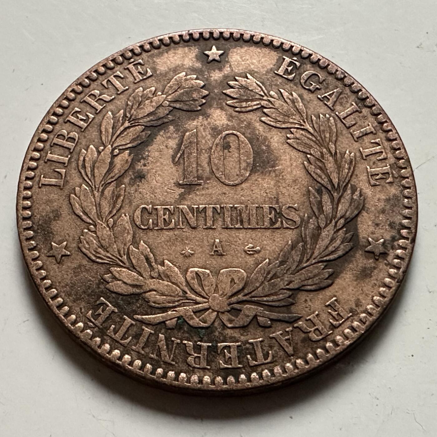 🌹外币初藏🌹🐯2026年第22场  每周二四六晚8️⃣点 接代拍 法国1870年10分铜币