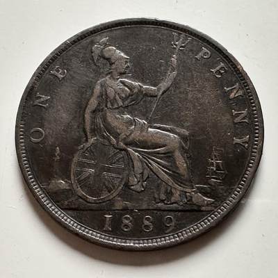 🌹外币初藏🌹🐯2026年第22场  每周二四六晚8️⃣点 接代拍 - 英国1889年一便士