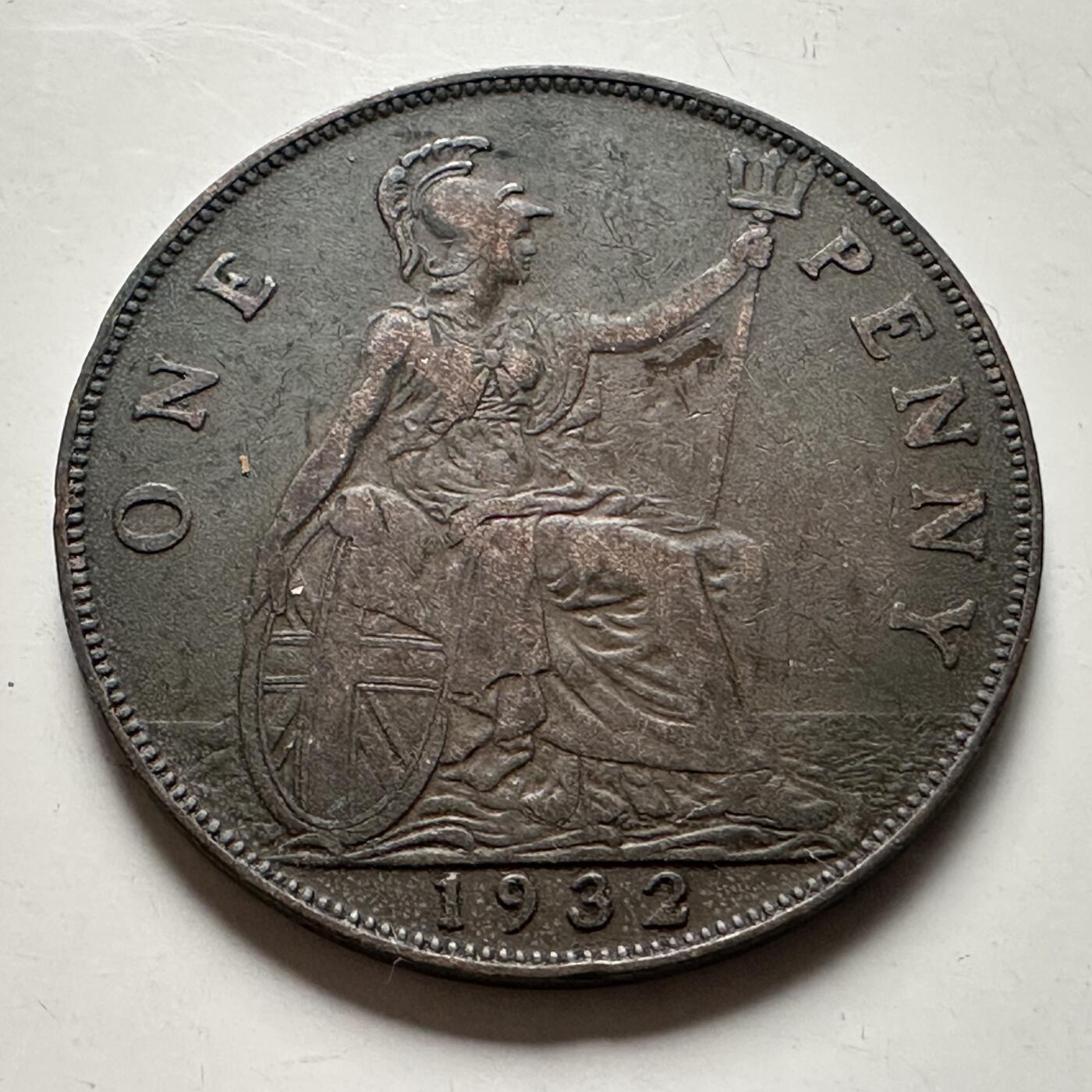 🌹外币初藏🌹🐯2026年第22场  每周二四六晚8️⃣点 接代拍 英国1932年一便士