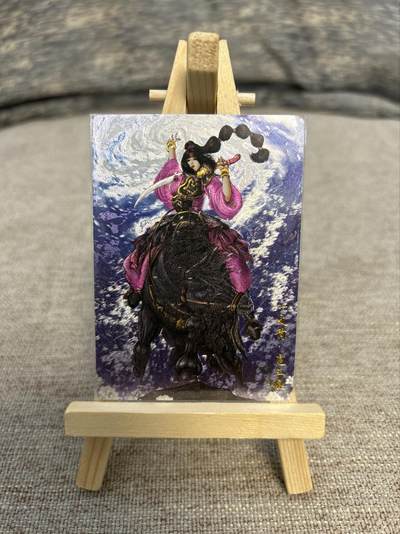 喜灰玩卡拍卖第五期，接拍品0佣金，欢迎送拍，释放现金流，让自己有资金可以购买更多喜欢的卡牌，让别的卡友能淘到更多心仪的卡牌 - 卡德曼忠义水浒 谷粒绘扈三娘 限编268/300编