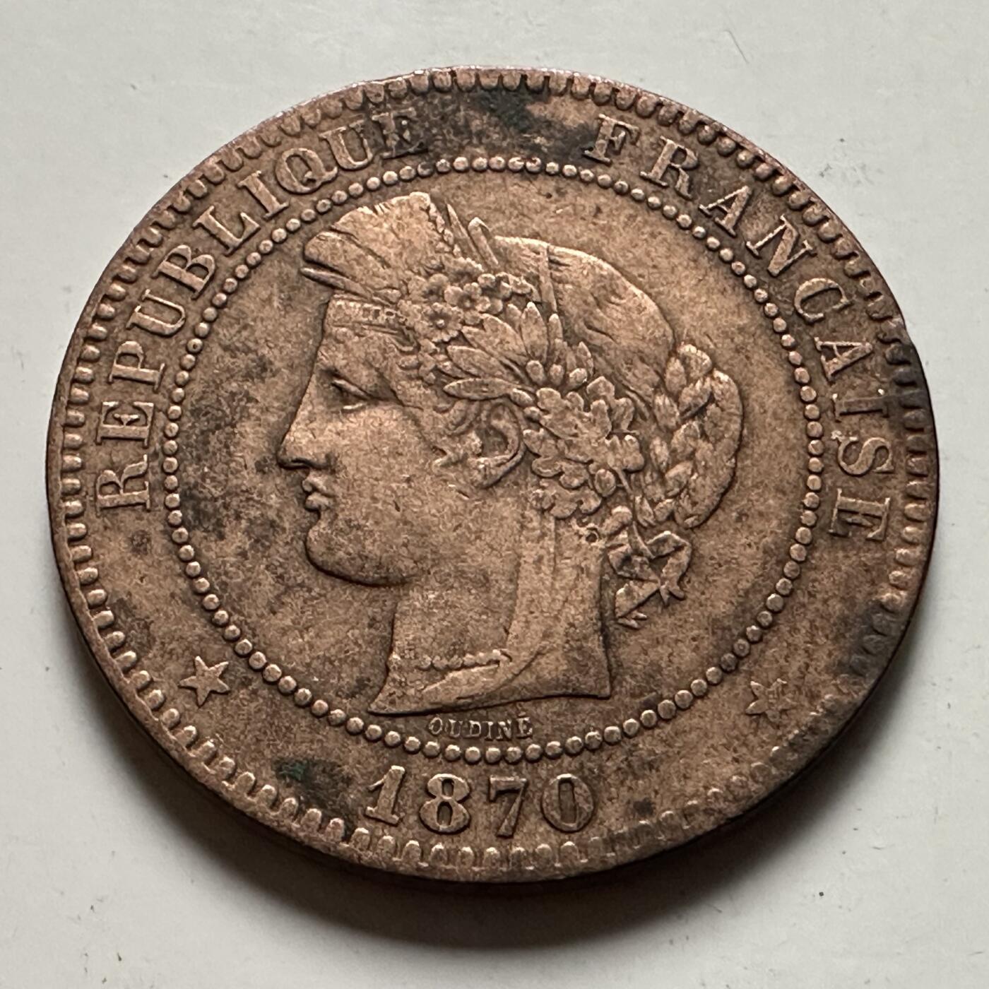 🌹外币初藏🌹🐯2026年第22场  每周二四六晚8️⃣点 接代拍 法国1870年10分铜币