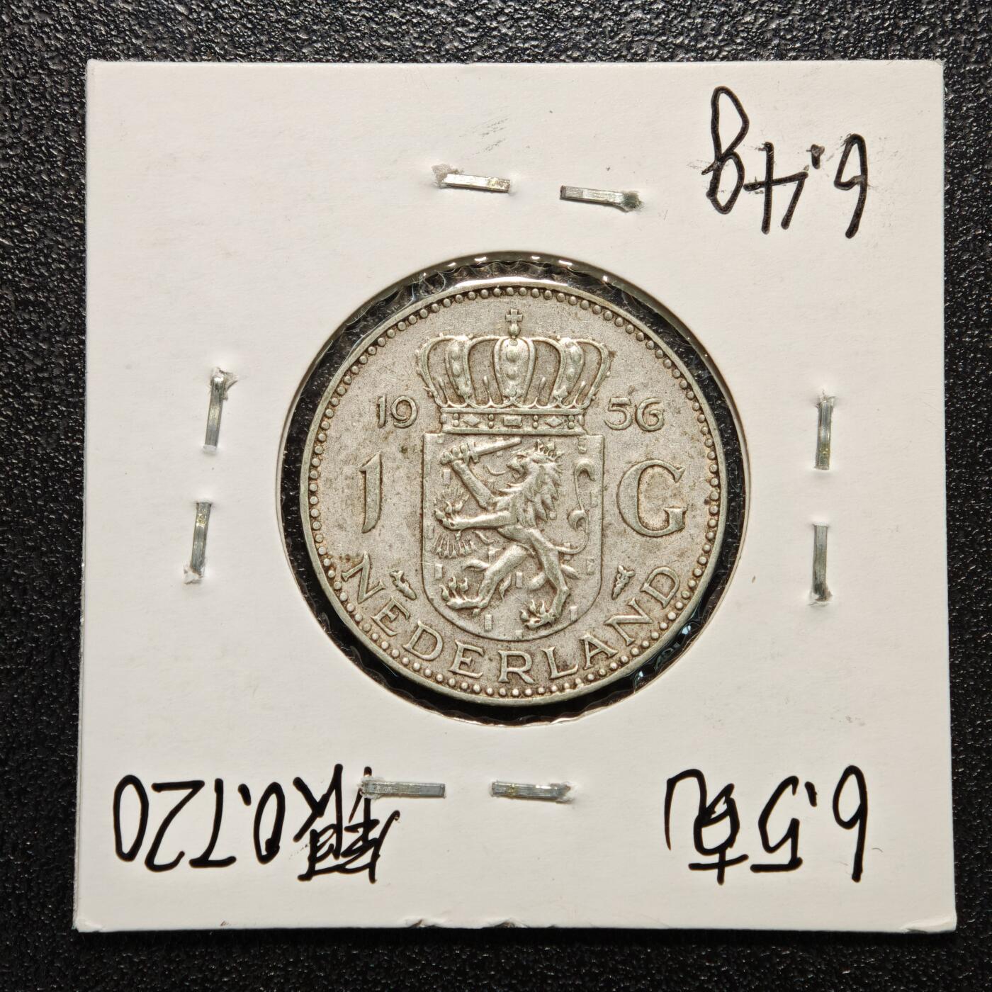 【德藏】世界币章拍卖第166期（拍品征集中~欢迎藏友联系） 老藏家集藏系列之- 3枚一组 1931、39、56年 荷兰1盾银币 入册20余年·附有当年购入价