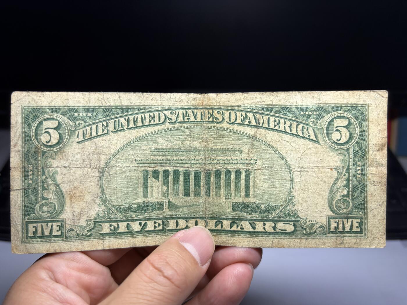 2026年集古藏今外币拍卖第二期-第10场—（总第310拍-纸币专场），本期拍完结算一次，发货时间2-3天，休息几天后继续新的一期拍卖。 1950年美国5美元