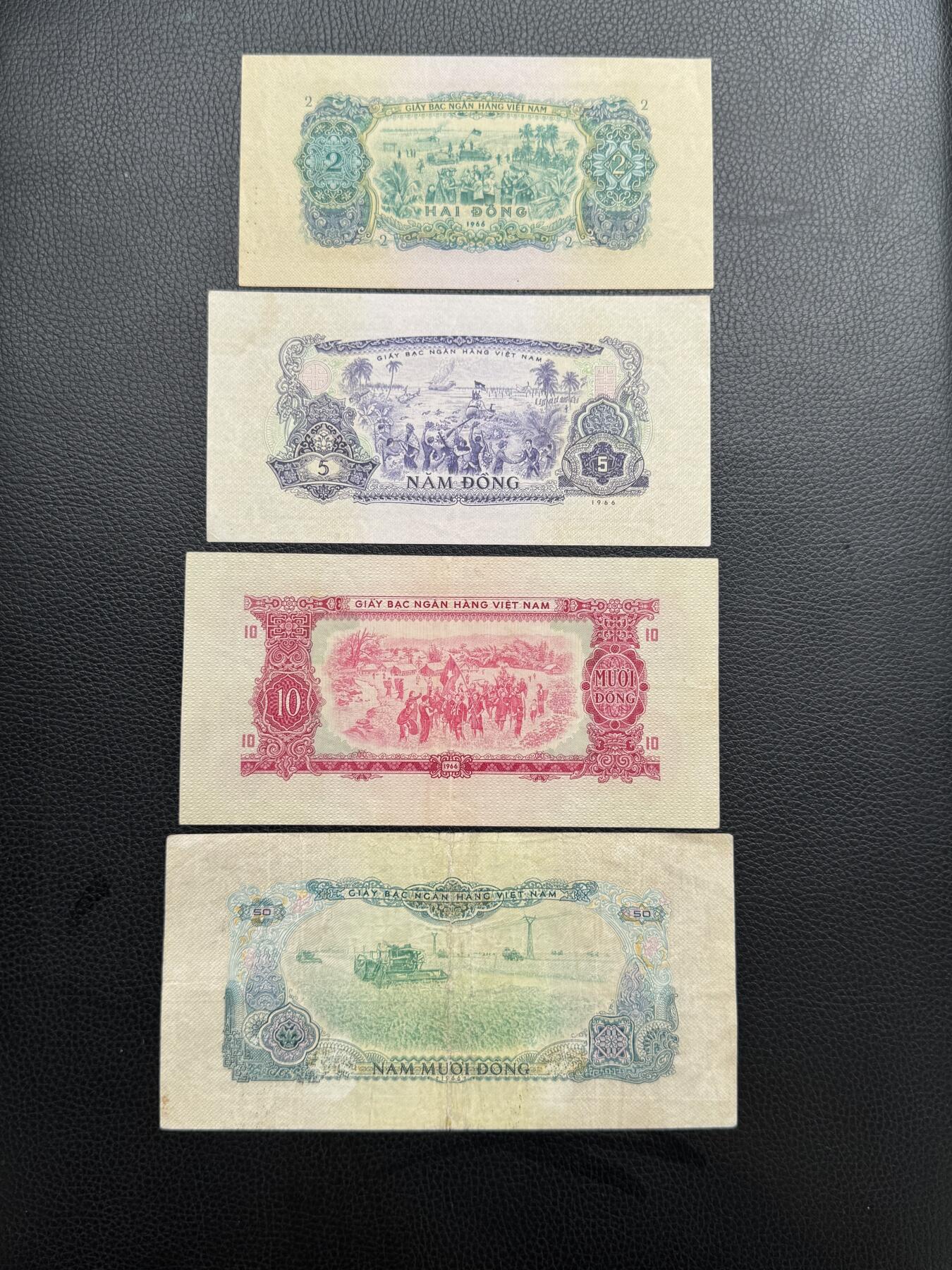 桂P钱币文化工作室拍卖第四十七期 中国代印越南1966年纸币一整套，热门代印系列，集齐不易