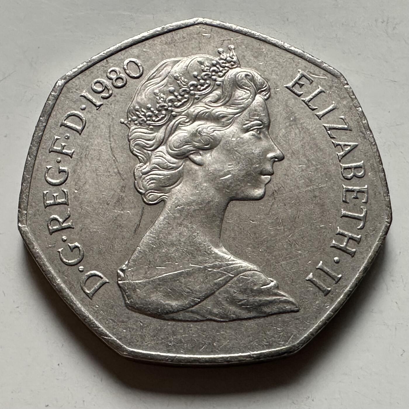 🌹外币初藏🌹🐯2026年第22场  每周二四六晚8️⃣点 接代拍 英国1980年50便士  b