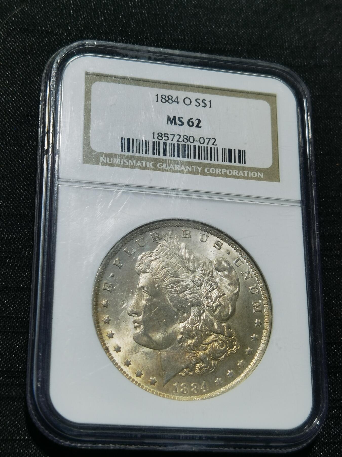 天下钱庄专场欢迎参拍 NGC MS62 1884美国摩根一美元银币