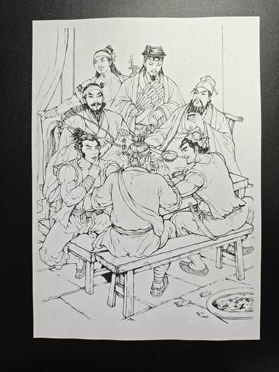 天玑星卡拍第174期《3.2周一截拍》持续收拍收评中 满赠卡需备注 百里卡牌 潘金莲 A4粗闪大卡两张+A4复制线稿三张