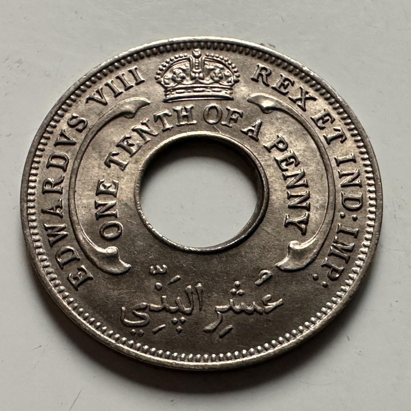 🌹外币初藏🌹🐯2026年第22场  每周二四六晚8️⃣点 接代拍 英属西非1936年爱八 1/10便士