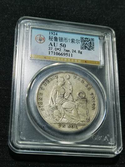 天下钱庄专场欢迎参拍 - 秘鲁1索尔银币