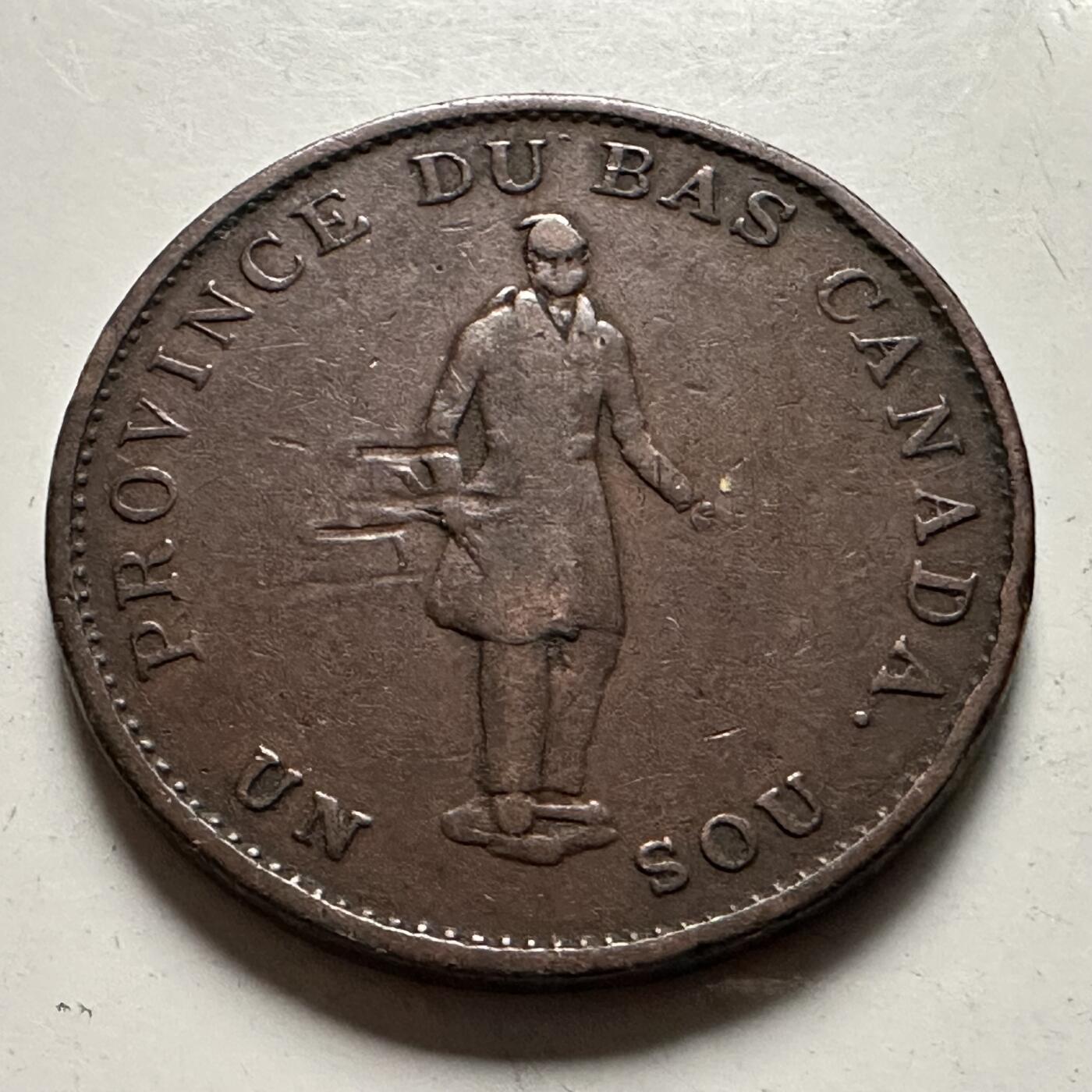 🌹外币初藏🌹🐯2026年第22场  每周二四六晚8️⃣点 接代拍 下加拿大1837年半便士代用币