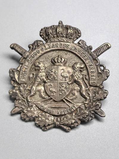 小驴勋章奖章收藏2月28日周六晚七点拍卖（调休临时调整，珍爱和平，收藏战争，铭记历史，勿忘国耻，忠党爱国。有偿代拍，送拍规则在简介最后，参拍须阅读规则后再参拍，关系到运费包装发货时效真假辨别等关键信息，拍卖时不再发原图，看大图店主微信码在拍卖店铺介绍里） - 德意志帝国时期罗伊斯幼系亲王国第二地方退伍军人协会成员徽章