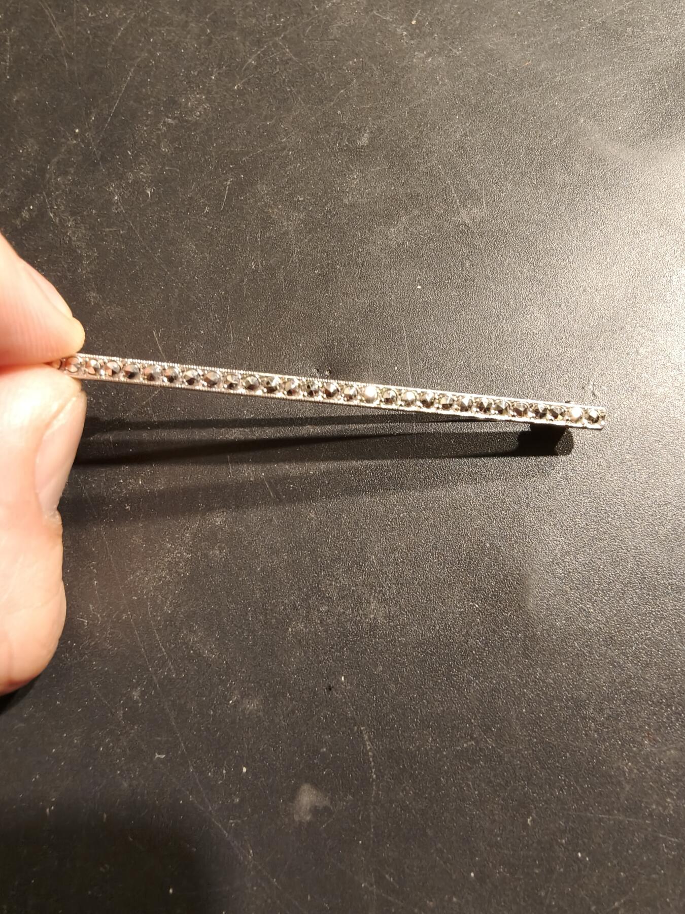 老王徽章第185期 法国银胸针     螃蟹银标镶钻     3.5g