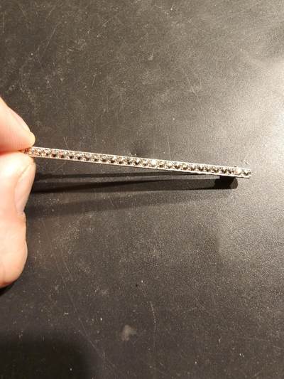 老王徽章第185期 - 法国银胸针     螃蟹银标镶钻     3.5g