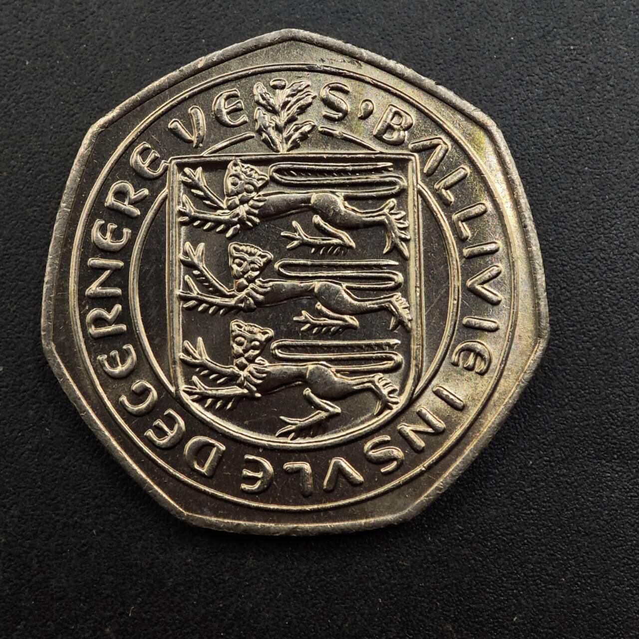 【淘币小摊】实时拍第八百七十一拍   散币银币场    每周一统一发货 根西1982年50便士镍币