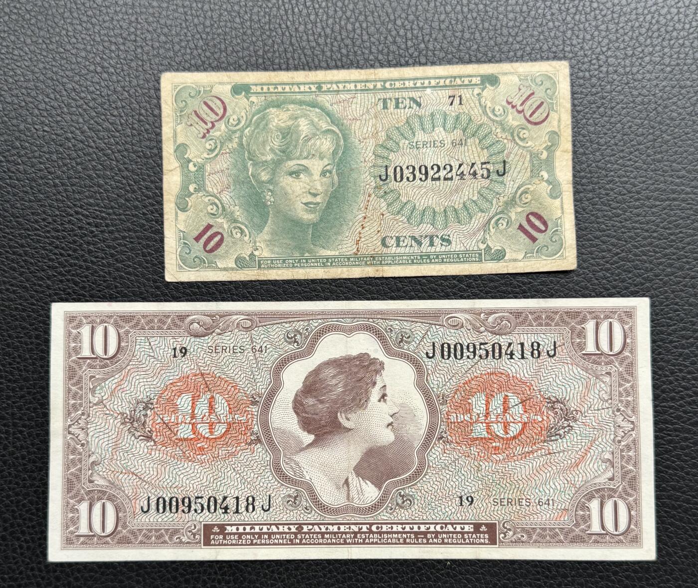 桂P钱币文化工作室拍卖第四十七期 美军越战军票两张