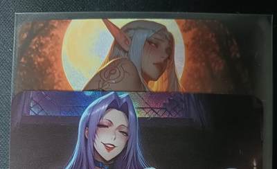 花开卡拍第61期（3月7号周六截拍，品控勿拍!!!拍品不寄存，运费5元（新疆需补运费差价或顺丰到付），自制卡难免瑕疵，可能存在轻微撞角爆边等出厂瑕疵，品控介意勿拍！） - 墨卡文创 艺术卡 大雷芳华 正侧面向敌 2张 彩闪 